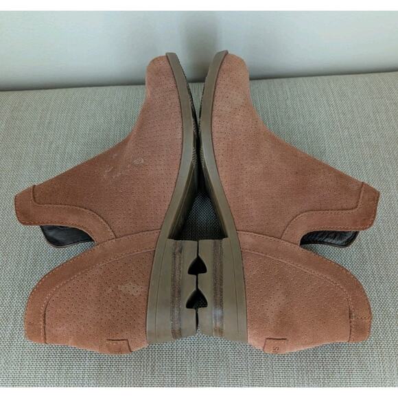 Sorel Booties Womens Size 10 Lolla Suede Leather Cut Out Boot Ankle Rust/Brown - Picture 4 of 10